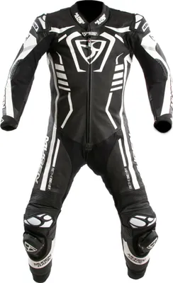 Obrázok produktu pre MUGENRACE Predator perforovaná 1-dielna motocyklová kožená kombinéza, čierna/biela, 50
