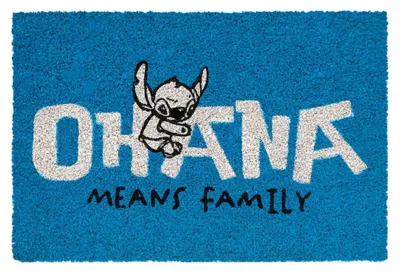 Image de Disney, 60x40cm Stitch paillasson décoratif & antidérapant, blanc / bleu