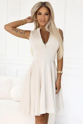 Obrázok produktu pre Numoco Dámske mini šaty Rosal ecru XL