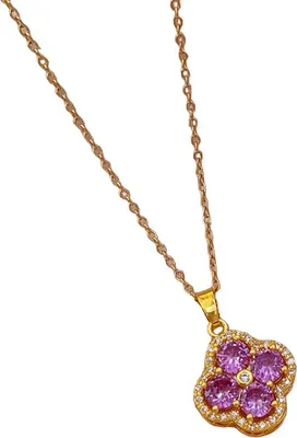 Produktbild von Halskette NA-21761 - Gold / Lila für Damen KP21761