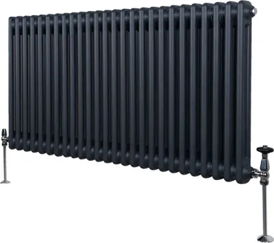 Zdjęcie produktu dla Tradycyjny grzejnik 2-kolumnowy - 600 x 1192 mm - szary antracyt