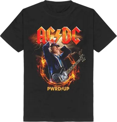 Produktbild von AC/DC T-Shirt Herren PWRUP Minnesota schwarz Band-Merch, Bands 100% Baumwolle L