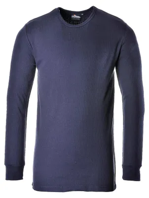 Image de T-shirt Thermique Manches Longues Couleur : Marine Taille 4xl - Portwest