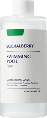 A clear, well-lit studio shot of a skincare toner bottle against a plain white background.