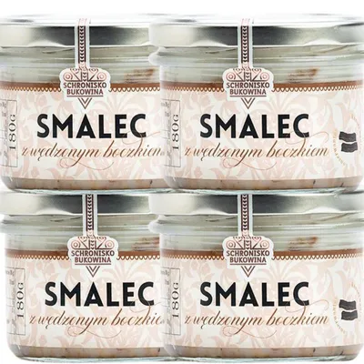 Produktbild von Schmalz mit geräuchertem Speck 180g Schronisko Bukowina Ohne Konservierungsstoffe