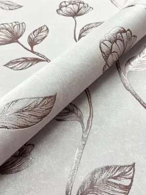 Produktbild von NEWROOM Tapete Grau Vliestapete Blumen - Vintage Floral Bronze Kupfer Blätter Pflanzen Blumentapete Romantisch Rosentapete