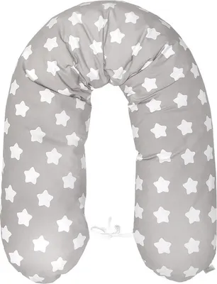 Produktbild von EMI&SAM Stillkissen 170cm Lagerungkissen Füllung Fillball + Bezug 11.Sterne Weiß