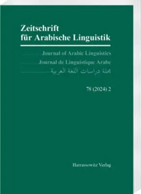 Zdjęcie produktu dla Zeitschrift für Arabische Linguistik 78 (2024) 2