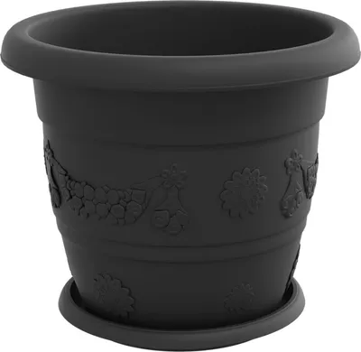 Zdjęcie produktu dla Doniczki vidaXL, 24 szt., czarne, Ø 30 x 25 cm, tworzywo sztuczne