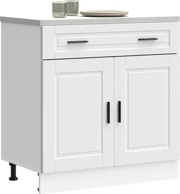 Produktbild von "2026 Promotion" Küchenunterschrank - Sideboard Küche - Porto Weiß Holzwerkstoff - Mehrzweckschrank CC31331