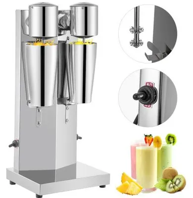 Image de VEVOR Machine à milkshake électrique, Lait Shaker Électrique, Mélangeur Commercial, Machine à Mousse De Lait, pour mélanger du lait/des protéines en poudre/des cocktails/des smoothies etc..