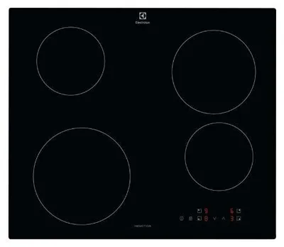 Zdjęcie produktu dla Electrolux KIB60424CK, Czarny, Wbudowany, 60 cm, Płyta indukcyjna strefowa, Szkło, 4 stref(y)