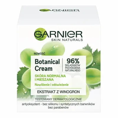 Zdjęcie produktu dla Garnier Botanical Nawilżający krem do twarzy skóra normalna i mieszana, 50ml