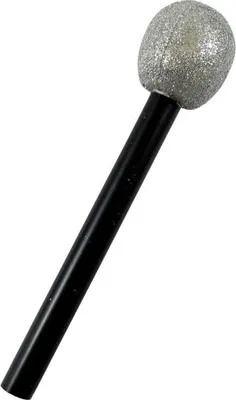 Obrázek produktu pro Párty mikrofon stříbrný - disco - 25 cm