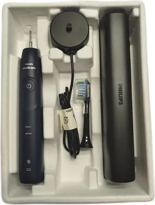 Produktbild von Philips Series 5500 HX7113/01 Wiederaufladbare Zahnbürste, Erwachsener, Schallzahnbürste, Tägliche Pflege, Whitening, 62000 Bewegungen pro Minute, Navy, 2 min, 4 x 30 sec