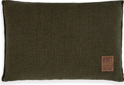 Produktbild von Knit Factory Jesse Kissen - Grün - 60x40 cm
