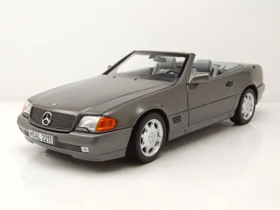 Produktbild von Mercedes 500 SL Cabrio R129 1989 grau metallic Modellauto 1:18 Norev