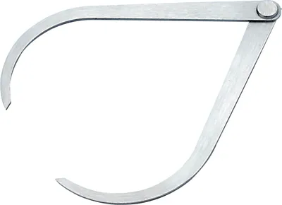 Produktbild von Stahl-Greifzirkel 300 mm, geschliffen, poliert, starkes Nietscharnier