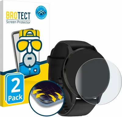 Produktbild von 2x BROTECT Fullscreen Schutzfolie für Garmin Venu 3S Displayschutz Folie Fullcover Matt Entspiegelungsfolie