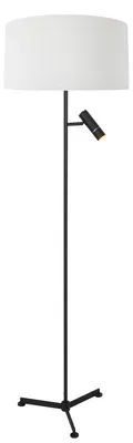 Obrázek produktu pro Stojací lampa - černá - Stang - kov textilie - Ø 40cm - LED_E27 - 4836ZW - Steinhauer