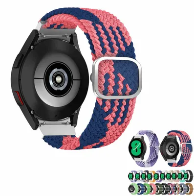Image de Pour Samsung Galaxy Watch 6 5 4 Normal Pro Classic toutes les tailles Bande en nylon tissé