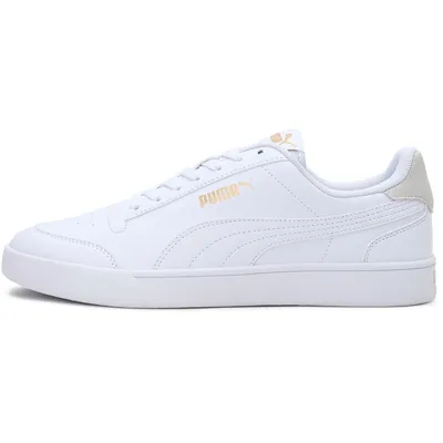 Produktbild von PUMA Uni Puma Shuffle Sneaker, Puma White-Puma White-Puma Team Gold, 36 EU