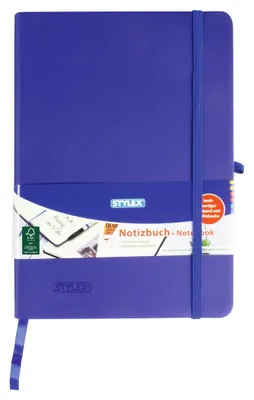 Produktbild von Notizbuch DIN A5, 192 Seiten, kariert, hochwertiger Softgrip- Einband