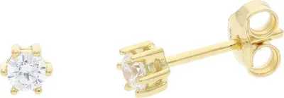 Produktbild von Ohrstecker Silber 925 Gold plattiert Zirkonia JL39-06-0791 JuwelmaLux