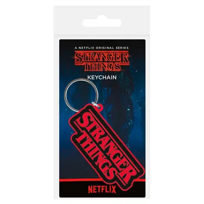 Produktbild von Stranger Things Gummi-Schlüsselanhänger Logo 6 cm