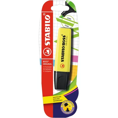 Immagine prodotto di Evidenziatore - STABILO BOSS ORIGINAL - Penna singola - giallo