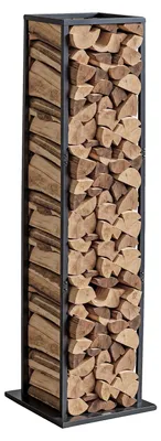 Obrázek produktu pro Stojan na palivové dřevo VEVOR, 330 x 320 x 1120 mm, stojan na palivové dřevo pro vnitřní použití, nosnost 45,4 kg, vysoký stojan na dřevo, stojan na palivové dřevo z práškově lakované oceli, pro krby, krbová ohniště