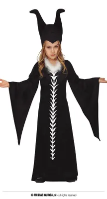 Produktbild von Böse-Fee-Kostüm für Mädchen, Gr. 98-146, Größe:98/104