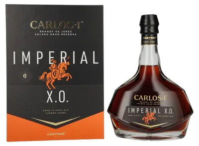 Produktbild von 3 x Carlos I Imperial XO 38% vol Brandy de Jerez Solera Gran Reserva