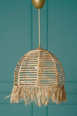 Produktbild von Opviq, Hochwertiger Kronleuchter, 30 cm Durchmesser, 80 cm Höhe | Kunststoffkörper, E27 Fassung, max. 40 W | Natürliche beige Farbe, Boho-Rustikal, ideal für stilvolle Wohnräume.