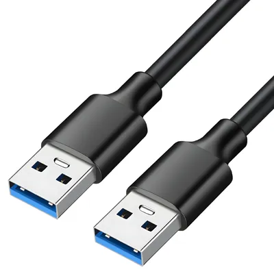 Productafbeelding van Qost - USB-A 3.0 naar USB-A 3.0 - 0.5 Meter- 5 Gbps - Datakabel - USB Verlengkabel - Vergulde contacten