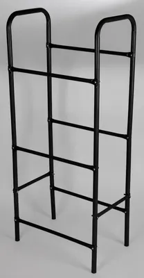 Image de Support pour bouteilles, étagère pour caisses de boissons, noir, présentoir pour caisses, porte-caisses, étagère