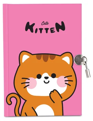 Produktbild von Tagebuch mit Schloss in Rosa, inklusive Geschenkbox