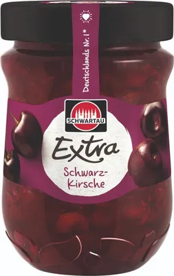 Image de Schwartau Extra cerise noire à tartiner végétalienne 340g