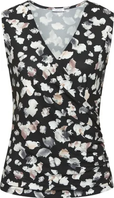 Produktbild von LASCANA Tanktop schwarz-multi-bedruckt Größe 40/42