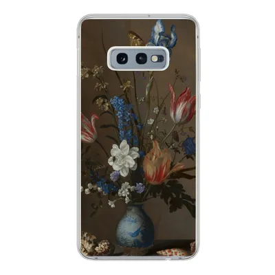 Produktbild von MuchoWow® Handyhülle Schutzhülle Hülle für Samsung Galaxy S10e Blumen in einer Wan-Li-Vase und Muscheln - Gemälde von Balthasar van der Ast Silikon Softcase Handy Hülle - Handy