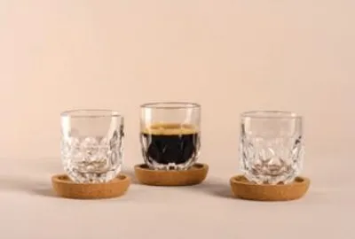 Obrázok produktu pre LEONARDO GOCCE, Priehľadná, Sklo, Kolo, 3 kusov, 60 ml, 50 mm