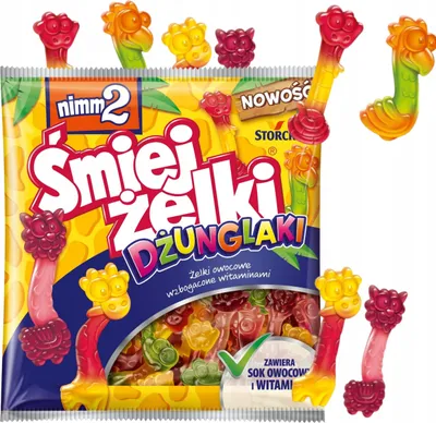 Immagine prodotto di Nimm2 Śmiejżelki Dżungla Gelatine al gusto di frutta 90 g