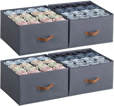 Produktbild von Kleiderorganizer 16 Schubladen, Stoffausführung, für Jeans, Shirts