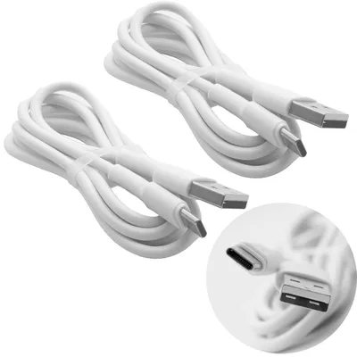 Produktbild von 2x Ladekabel USB Typ C Schnell Datenkabel TYPE-C USB Schnellladekabel 1 m / 2,4 A