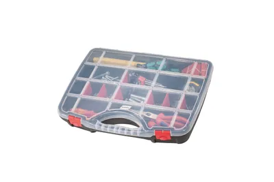 Produktbild von Parat 5854000391, Werkzeugkasten, Polypropylen, Schwarz, Rot, Transparent, 5 l, 390 mm, 60 mm