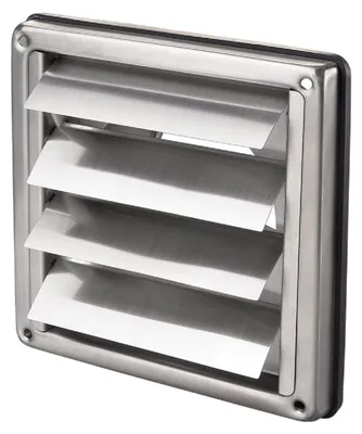 Immagine prodotto di Griglia di ventilazione in acciaio inossidabile da 100 mm con valvola di non ritorno