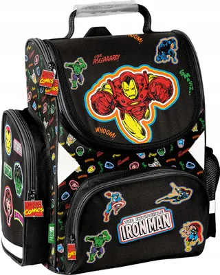 Produktbild von Schulrucksack Mädchen Jungen Motiv AVENGERS 3 teilig Set Rucksack Federmäppchen Tasche Paso