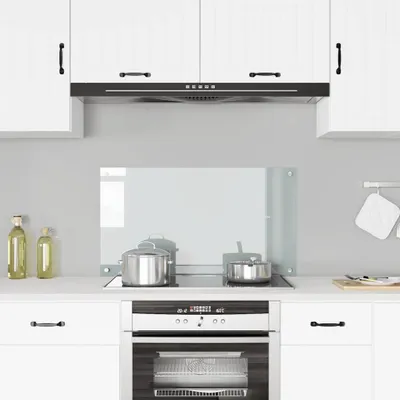 Obrázok produktu pre vidaXL Kuchynský backsplash Transparentné tvrdené sklo 90 × 50 cm