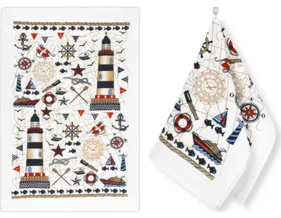 Image de Essuie-tout - lot de 2 - 40x60 cm - Bleu