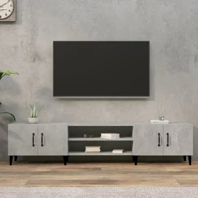 Produktbild von TV-Schrank Betongrau 180x31,5x40 cm Holzwerkstoff , TV-Schränke Design 2024